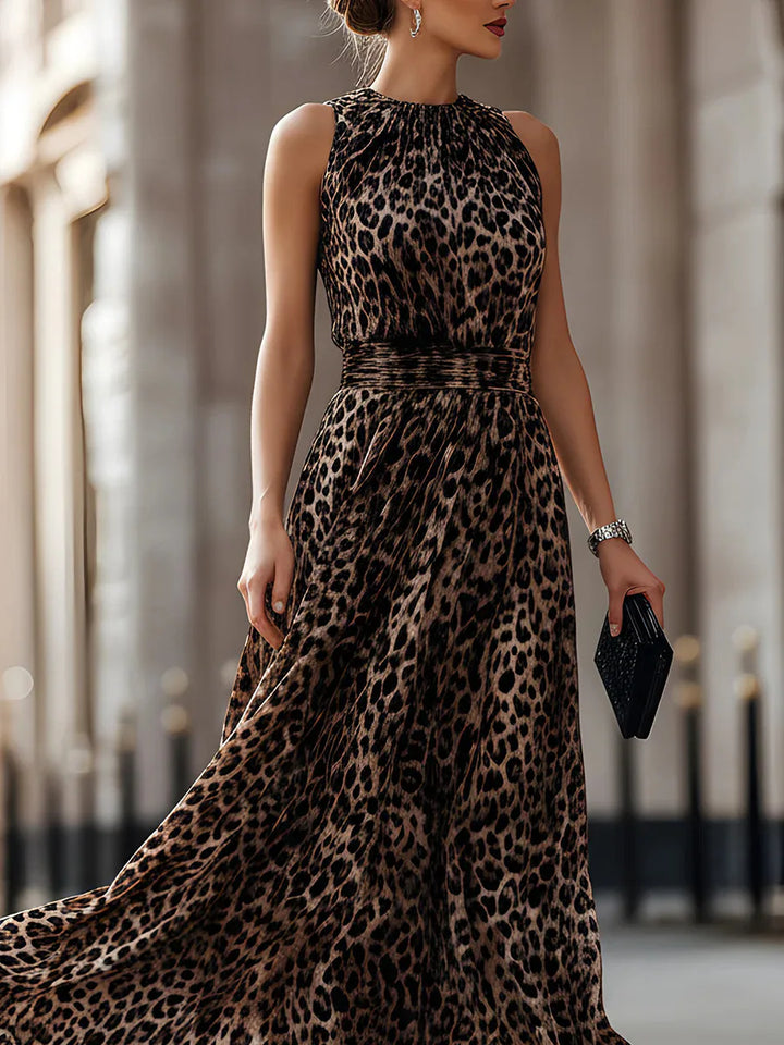 Dania Leopard Flare Dress