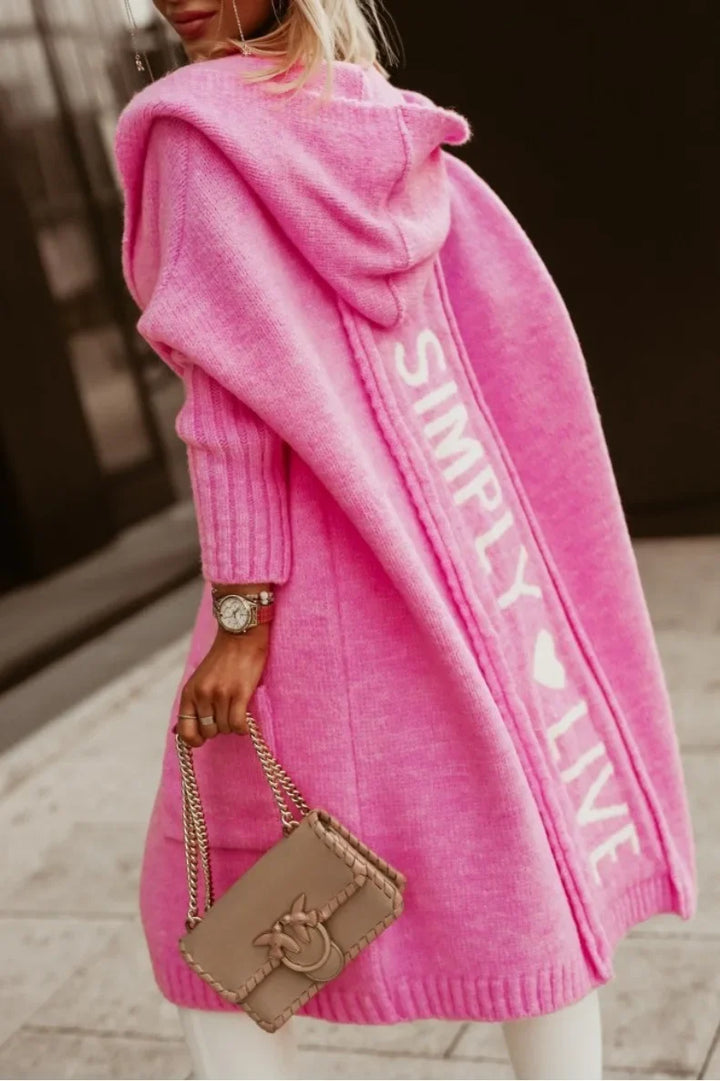 Prudence Hooded Longline Cardigan