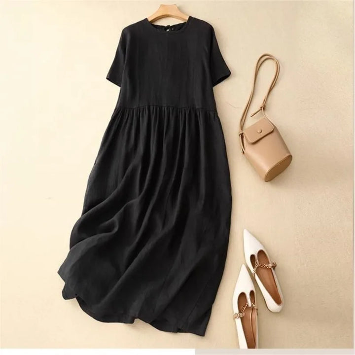 Nikki Relaxed Cotton Midi Dress