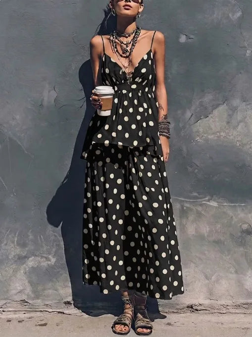 Vionna Bohemian Cami Skirt Co-Ord Set