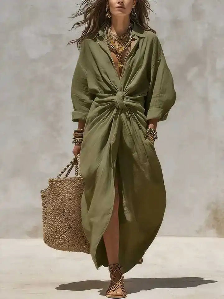 Althea Relaxed Shirt Maxi Dress