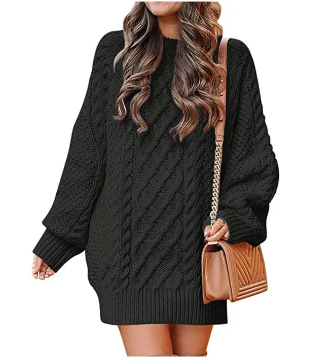 Isadora Cable Knit Sweater Dress