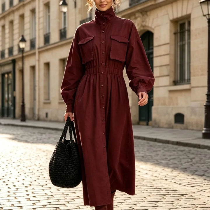 Aurelia Flap Pocket Shirt Dress