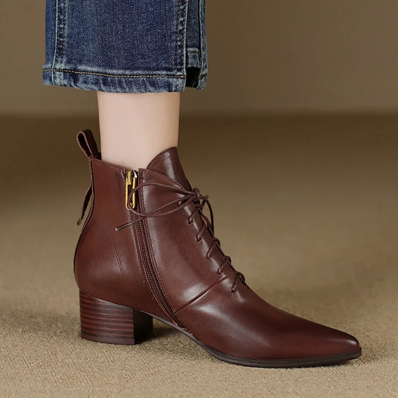 Eleni Lace Up Ankle Boot