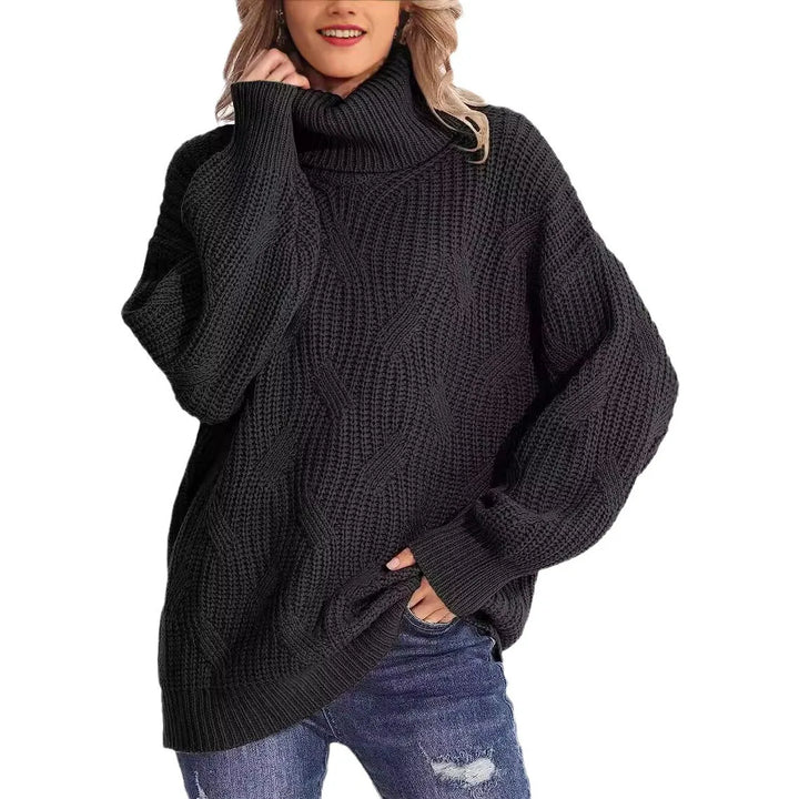 Thora Cable Knit Turtleneck Sweater