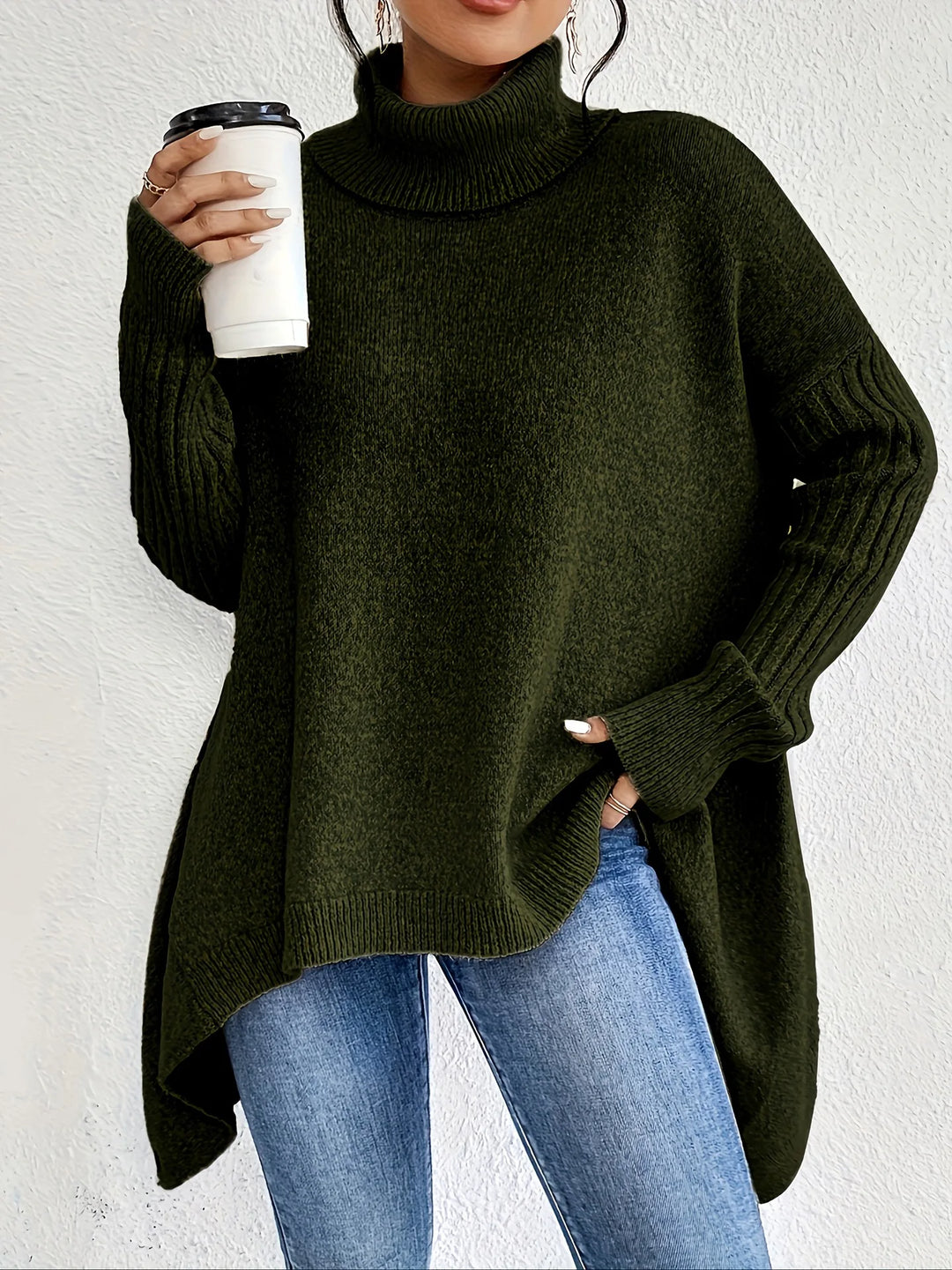 Marissa Asymmetric Hem Sweater
