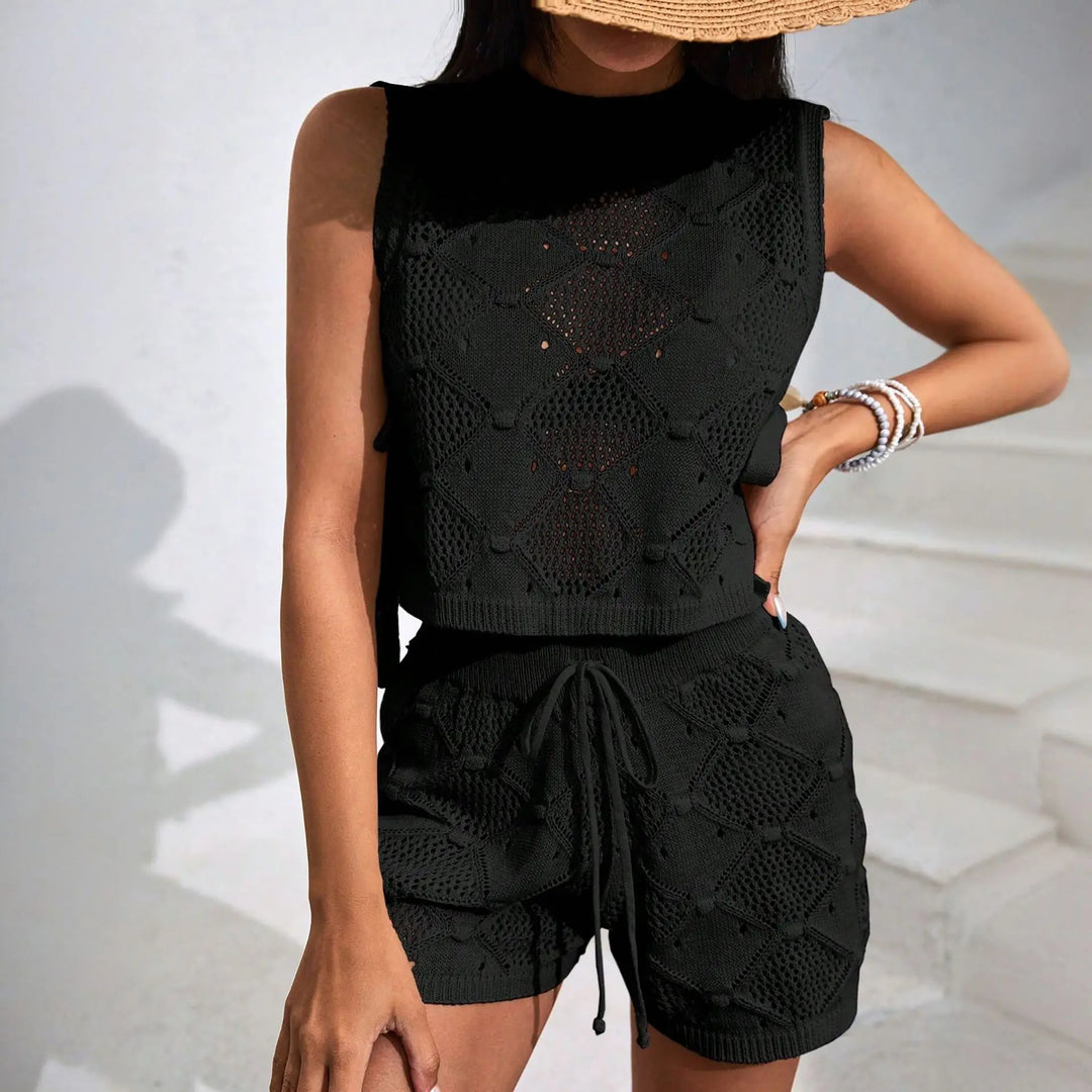 Jovana Crochet Two Piece Set