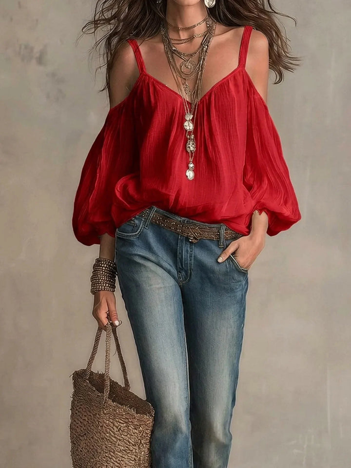 Madeline Off Shoulder Boho Blouse