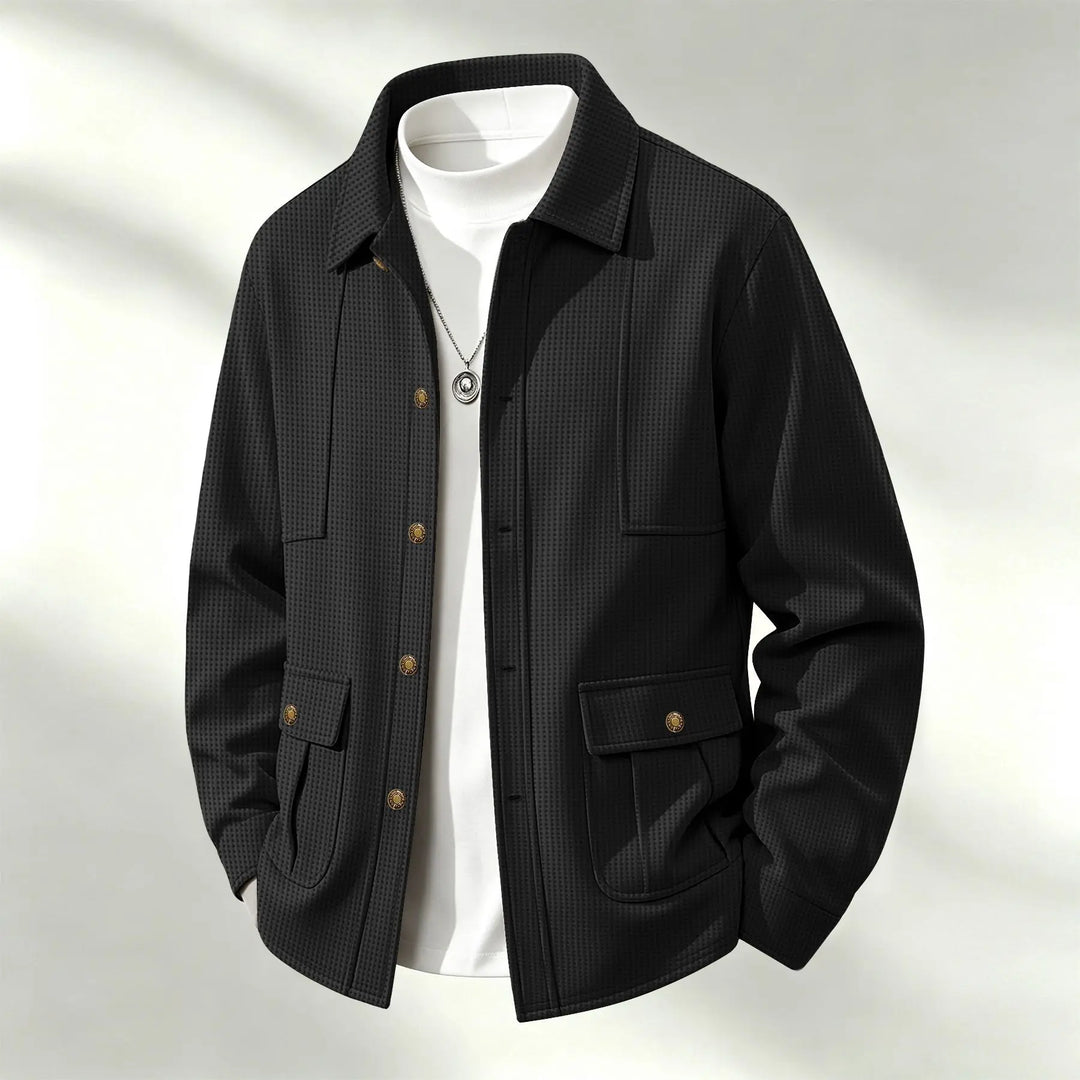 Sullivan Waffle Knit Shirt Jacket