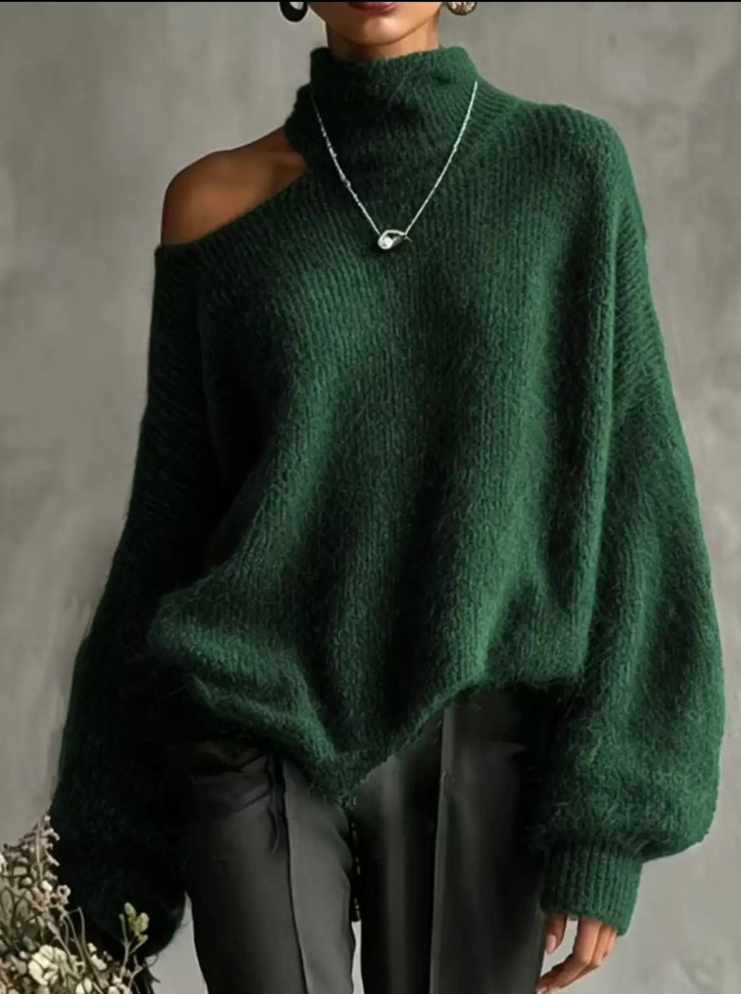 Emberly Cutout Shoulder Sweater