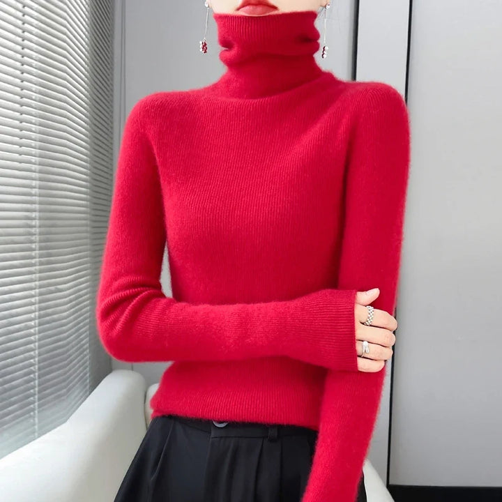 Elowen Ribbed Turtleneck Sweater