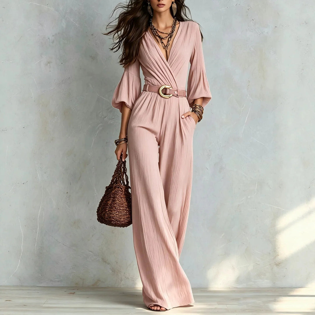 Amelia Elegant Wide Leg Jumpsuit