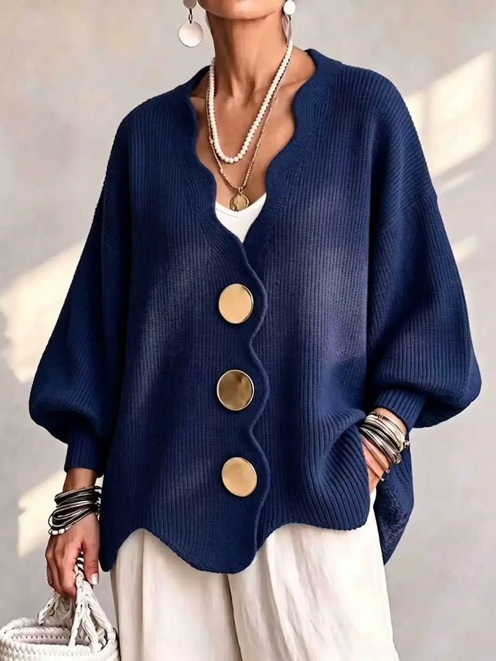 Daphne Wavy Edge Cardigan