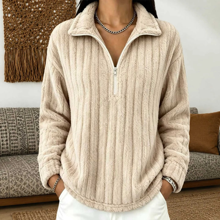 Agathe Quarter Zip Pullover