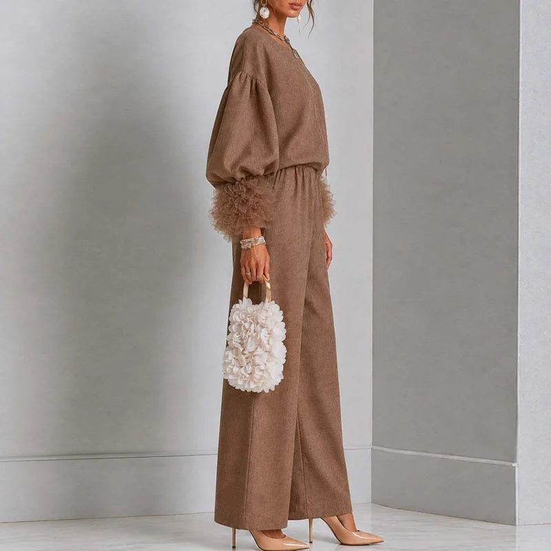 Bellamy Lantern Sleeve Two-Piece Set
