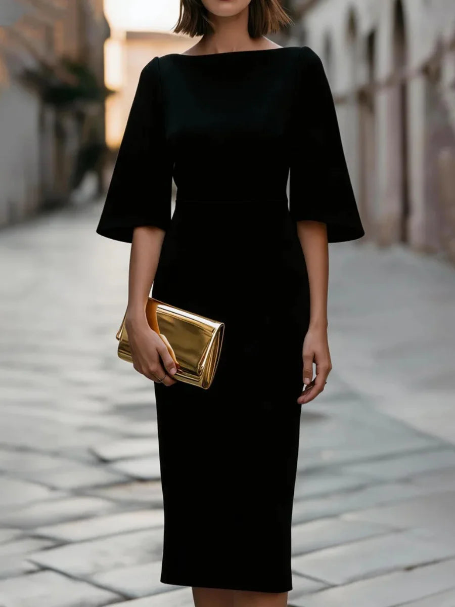 Linda Bell Sleeve Midi Dress