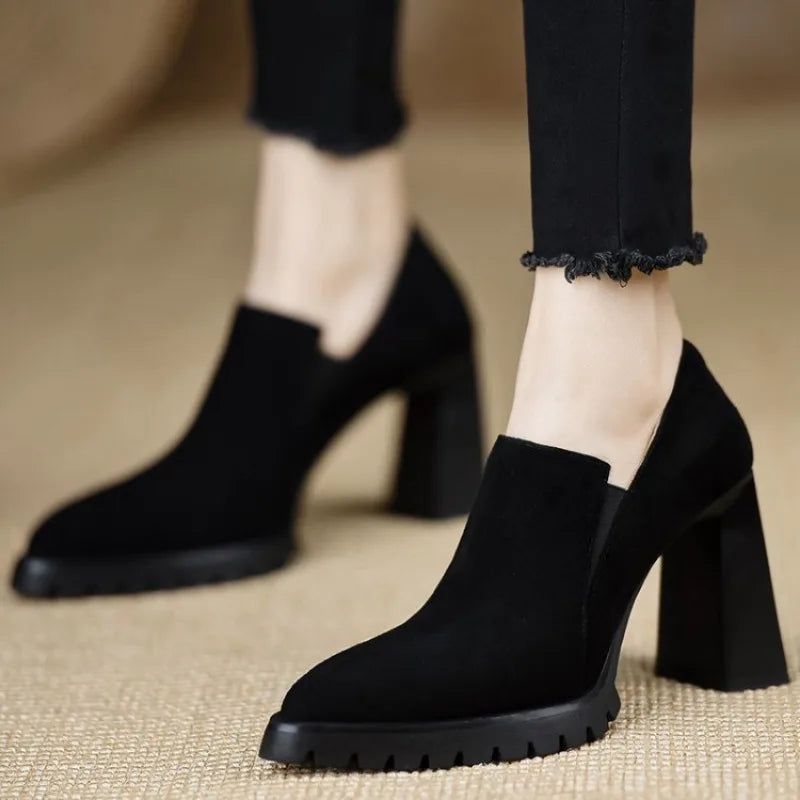 Xanthe Block Heel Pump