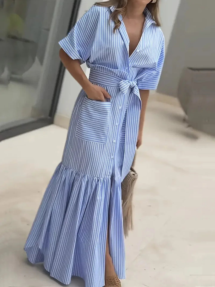 Quinn Striped Pocket Maxi Dress