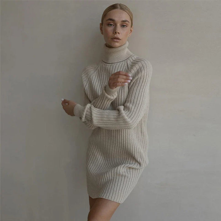 Laurel High Neck Sweater Dress