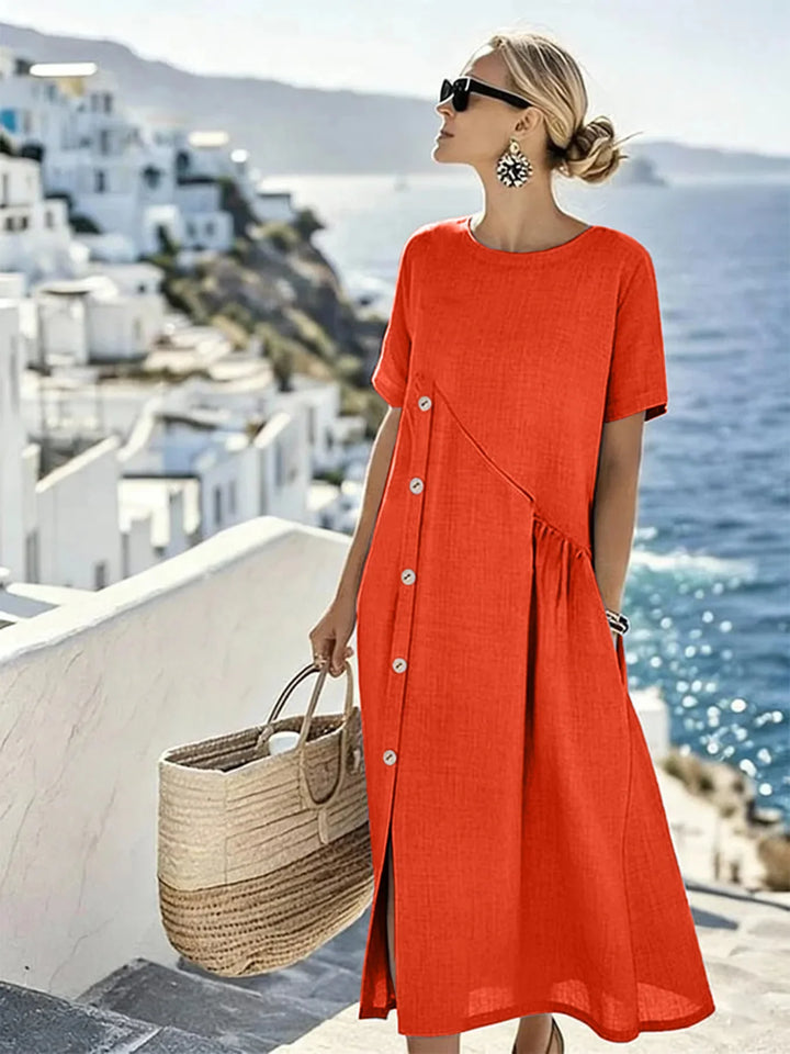 Anouk Relaxed Short Sleeve Midi Dress