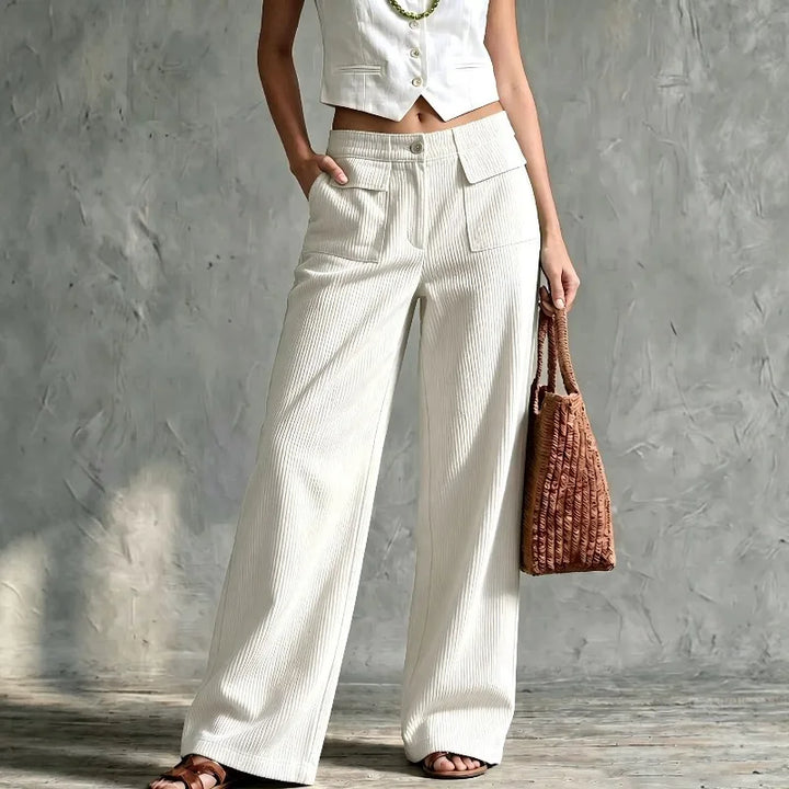 Théa Corduroy Wide Leg Pants