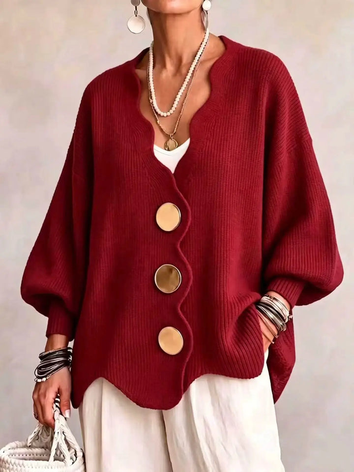 Daphne Wavy Edge Cardigan