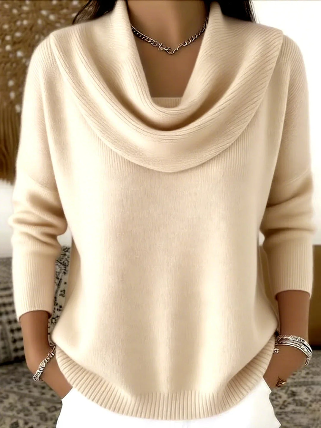 Josie Cowl Neck Knit Sweater