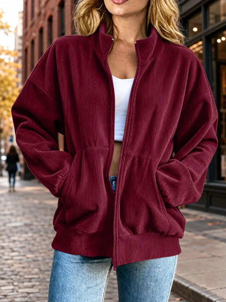 Nadette Corduroy Zip Jacket