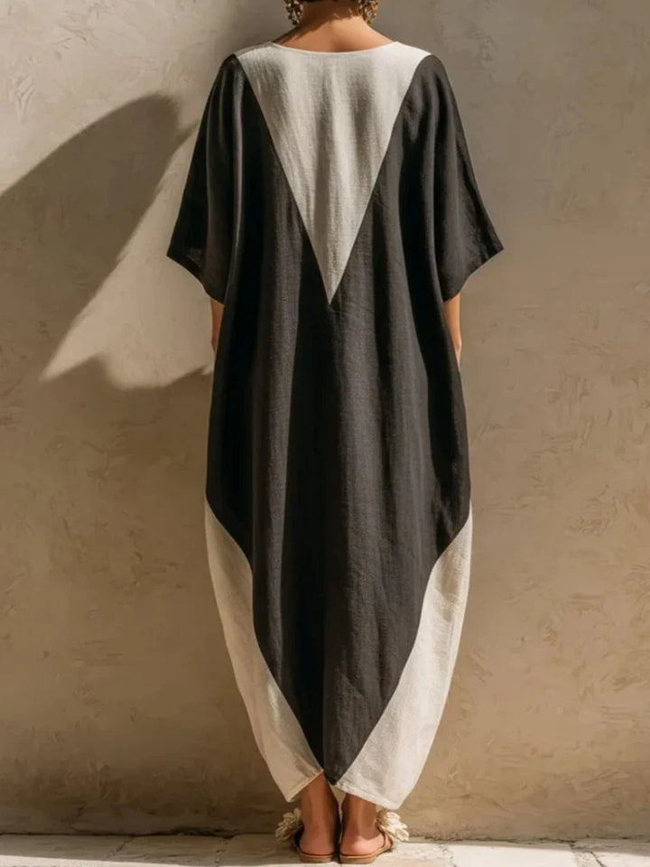 Yara Bohemian Linen Maxi Dress