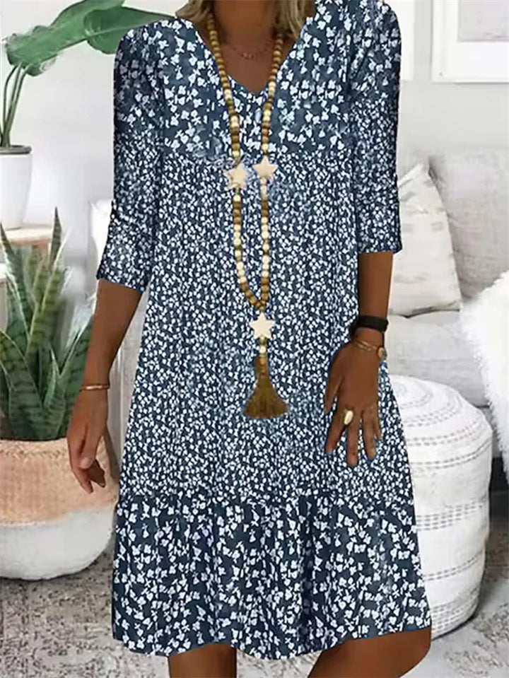 Adeline Printed Relaxed Midi Dress