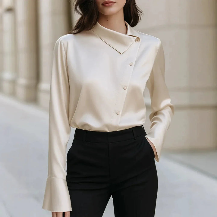Bryna Asymmetric Collar Blouse