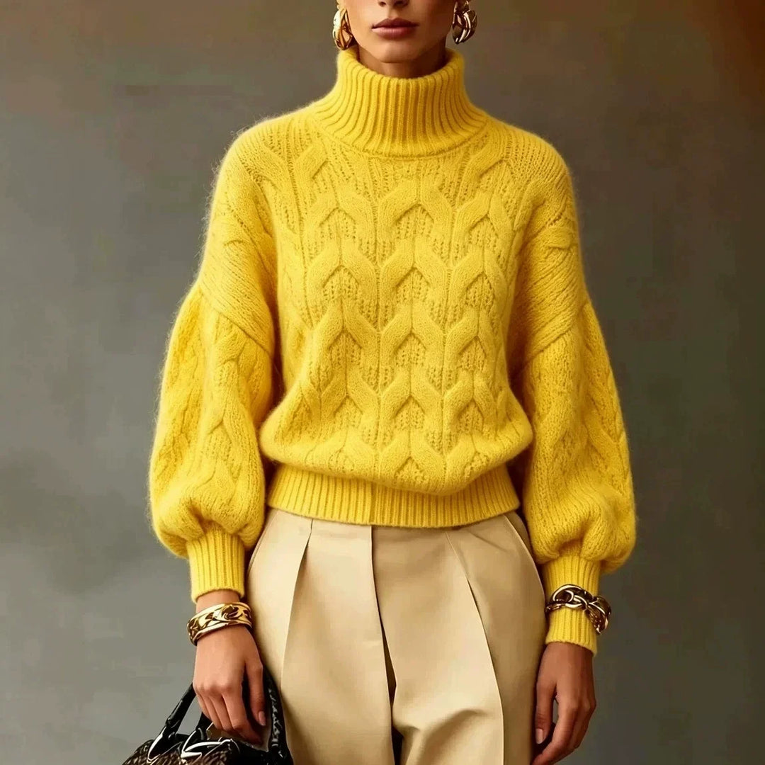 Margaux Cable Knit Turtleneck