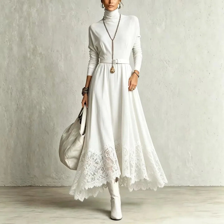 Marisette Lace Hem Maxi Dress
