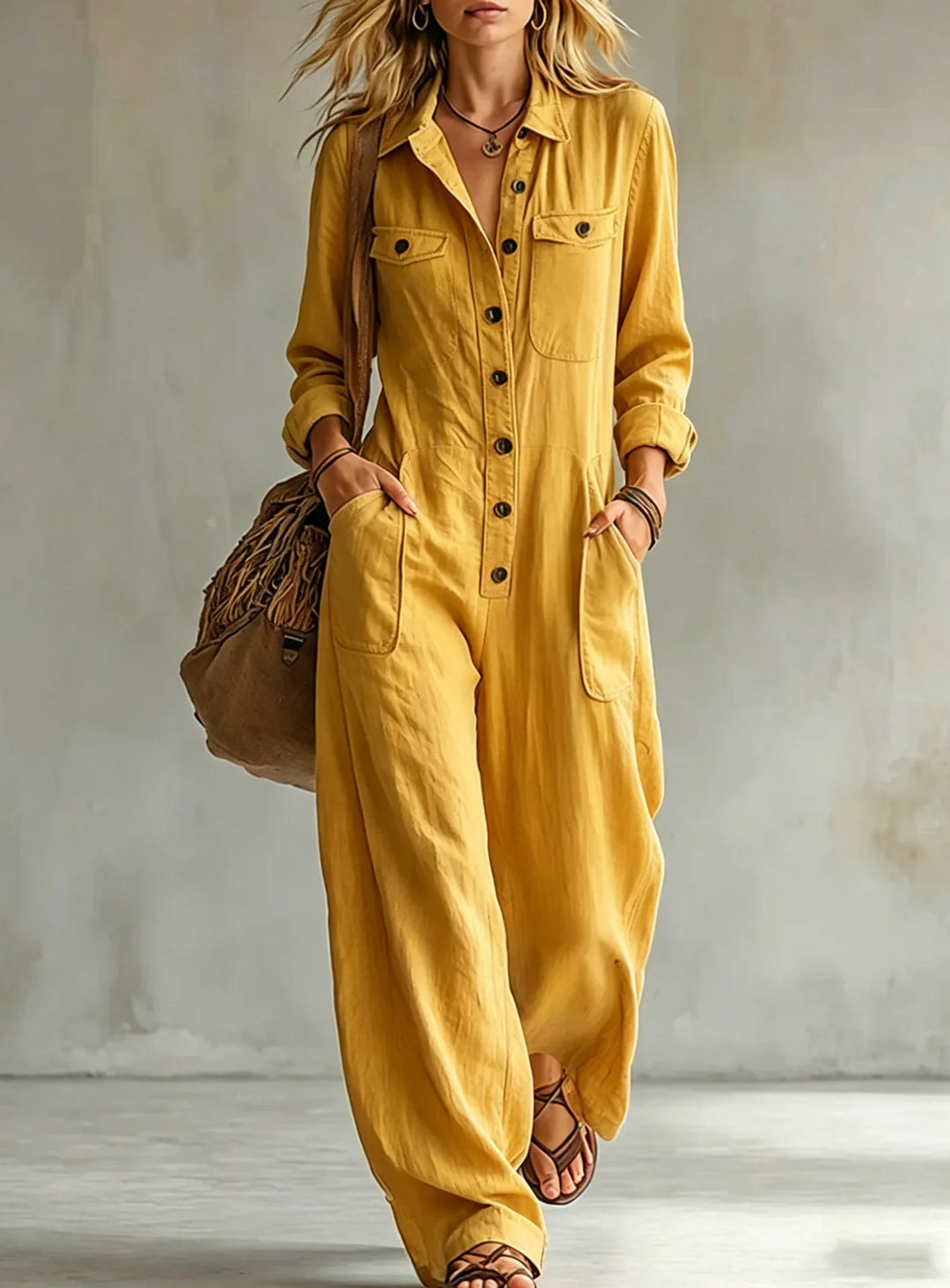 Lorelei  Wide Leg Utility Jumpsuit