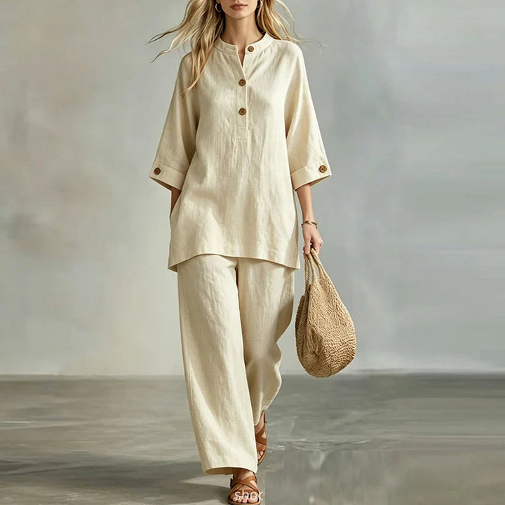 Aria Casual Linen Matching Set