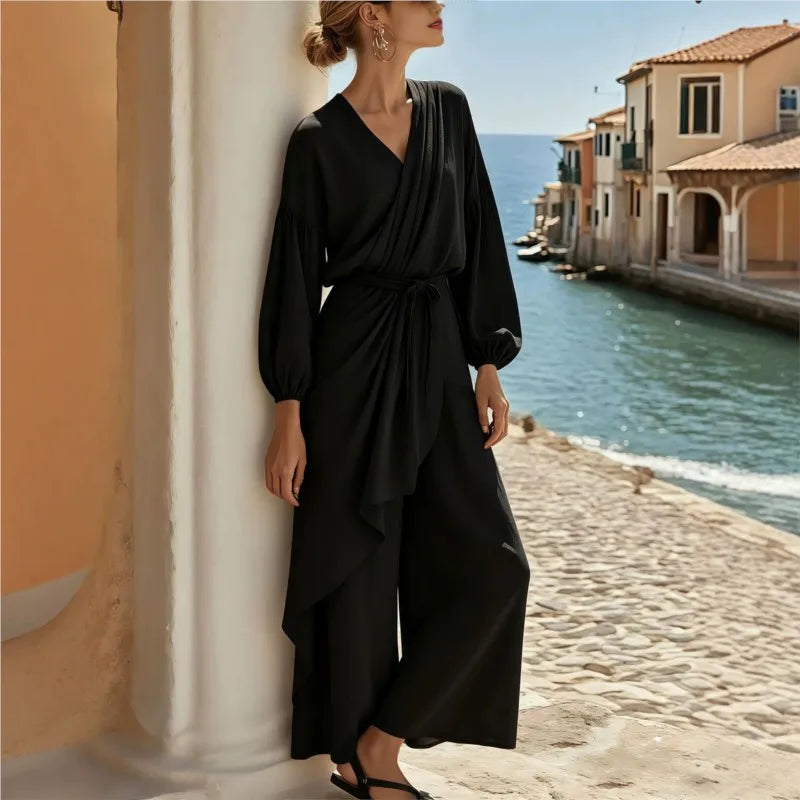 Marisol Wrap Front Jumpsuit