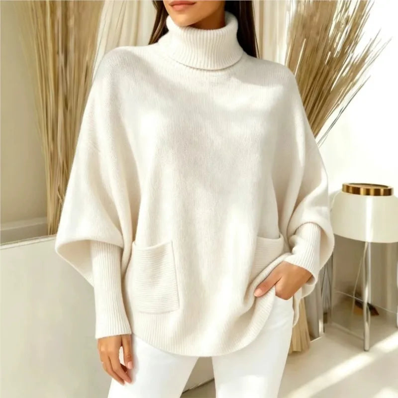Simone Turtleneck Batwing Sweater