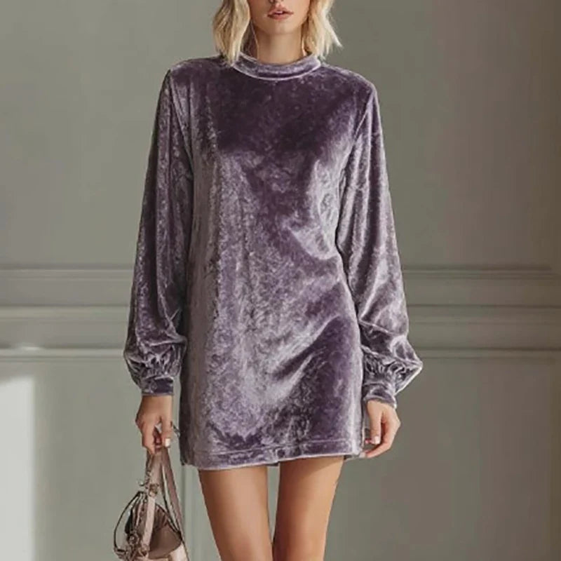 Yasmin Velvet Mini Dress