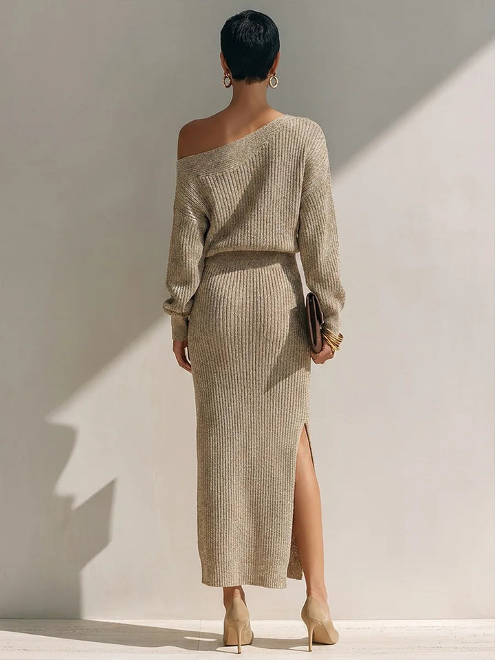 Marcelline Off Shoulder Knit Set