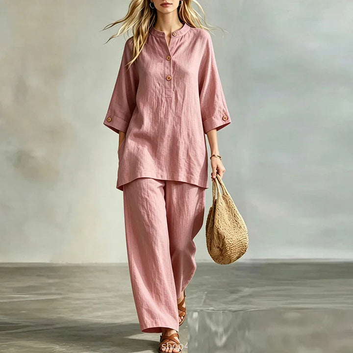 Aria Casual Linen Matching Set