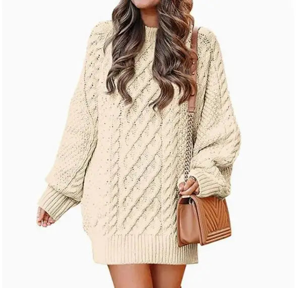 Isadora Cable Knit Sweater Dress
