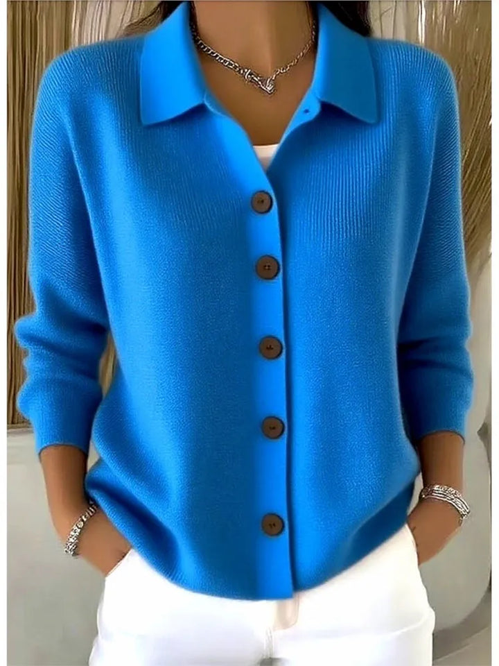 Lauren Collared Knit Cardigan