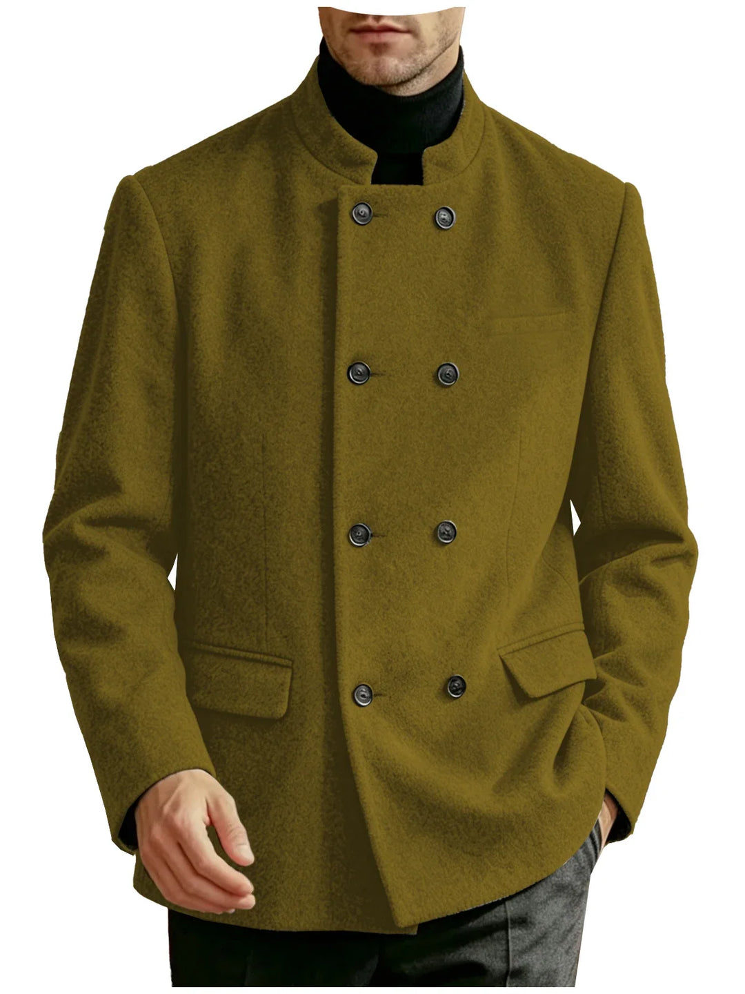 Dawson Mandarin Collar Coat