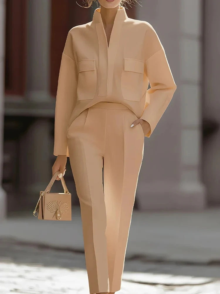 Fiorella Classic Tailored Two-Piece Set