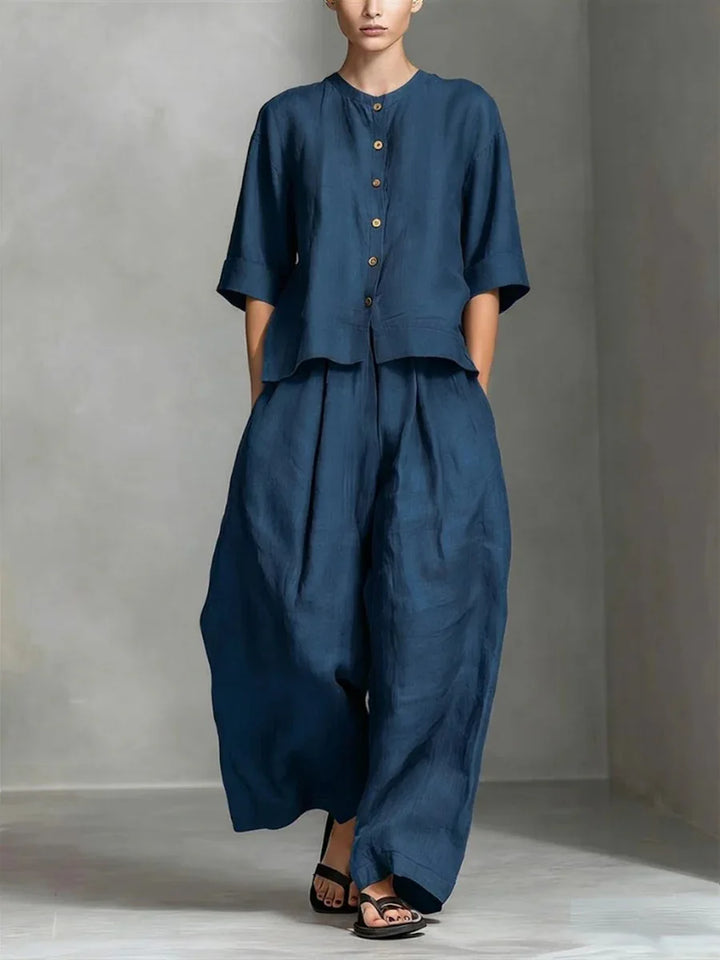 Helena Summer Linen Matching Set