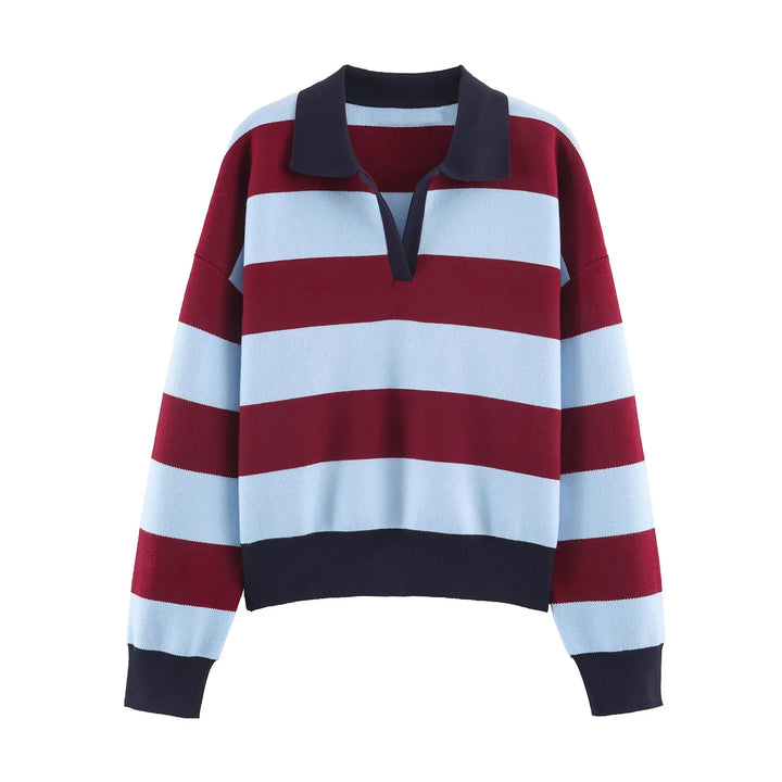Imogen Johnny Collar Polo Sweater