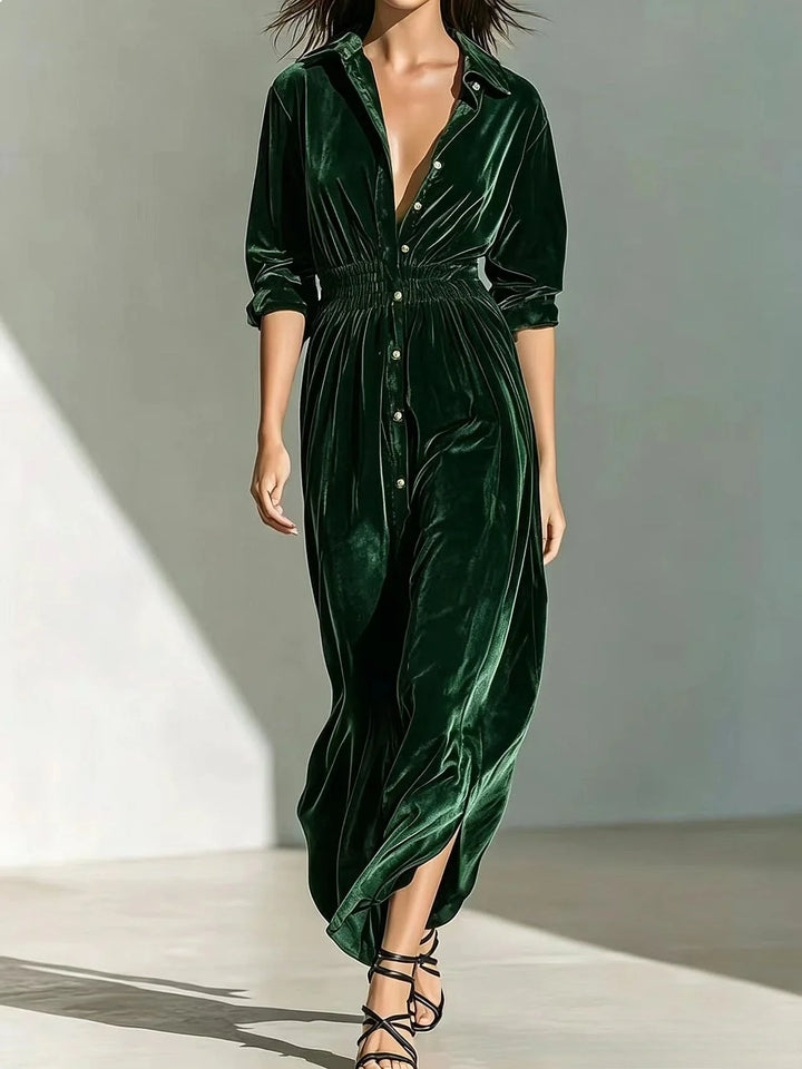 Liora Smocked Waist Maxi Dress