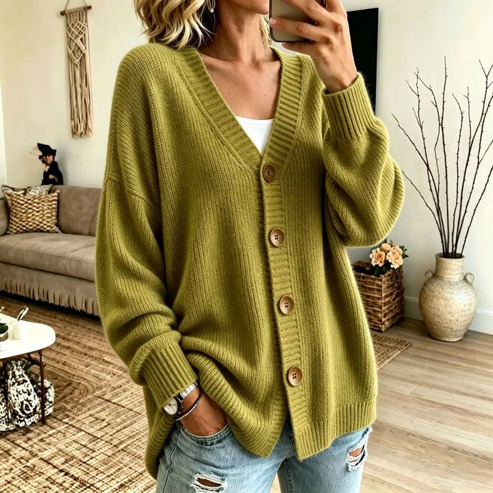 Adalyn Ribbed Trim Sweater