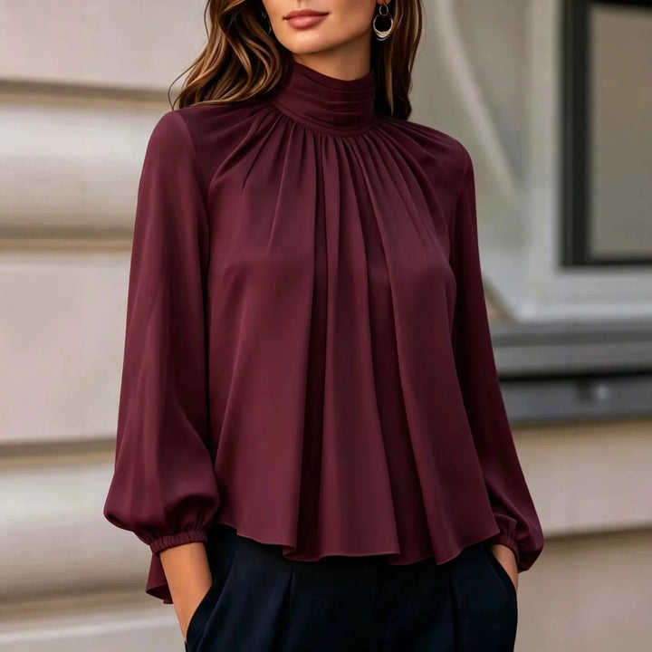 Linnore Gathered Neck Blouse