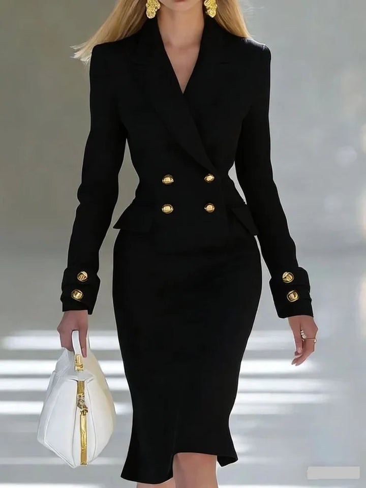 Lorena Tailored Office Midi Dress